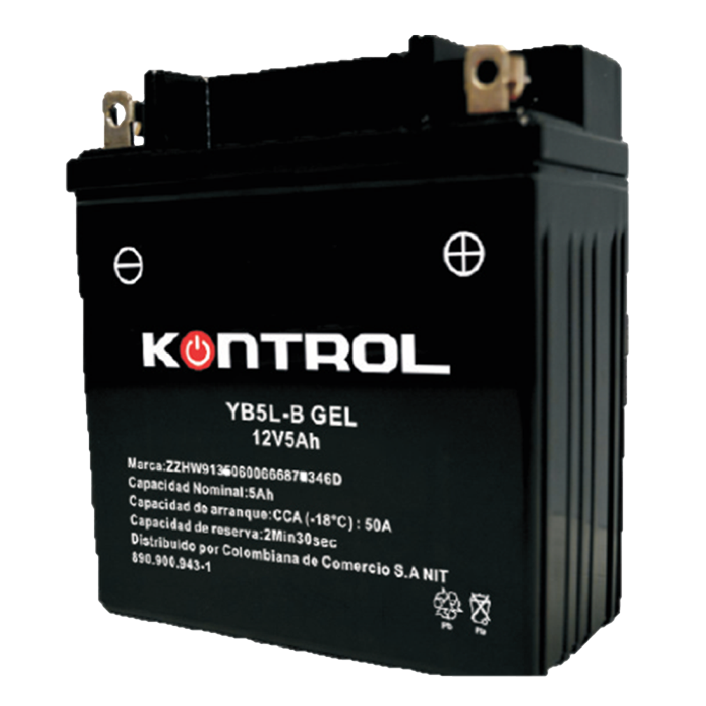 Batería YB5L-B KONTROL GEL-Activada