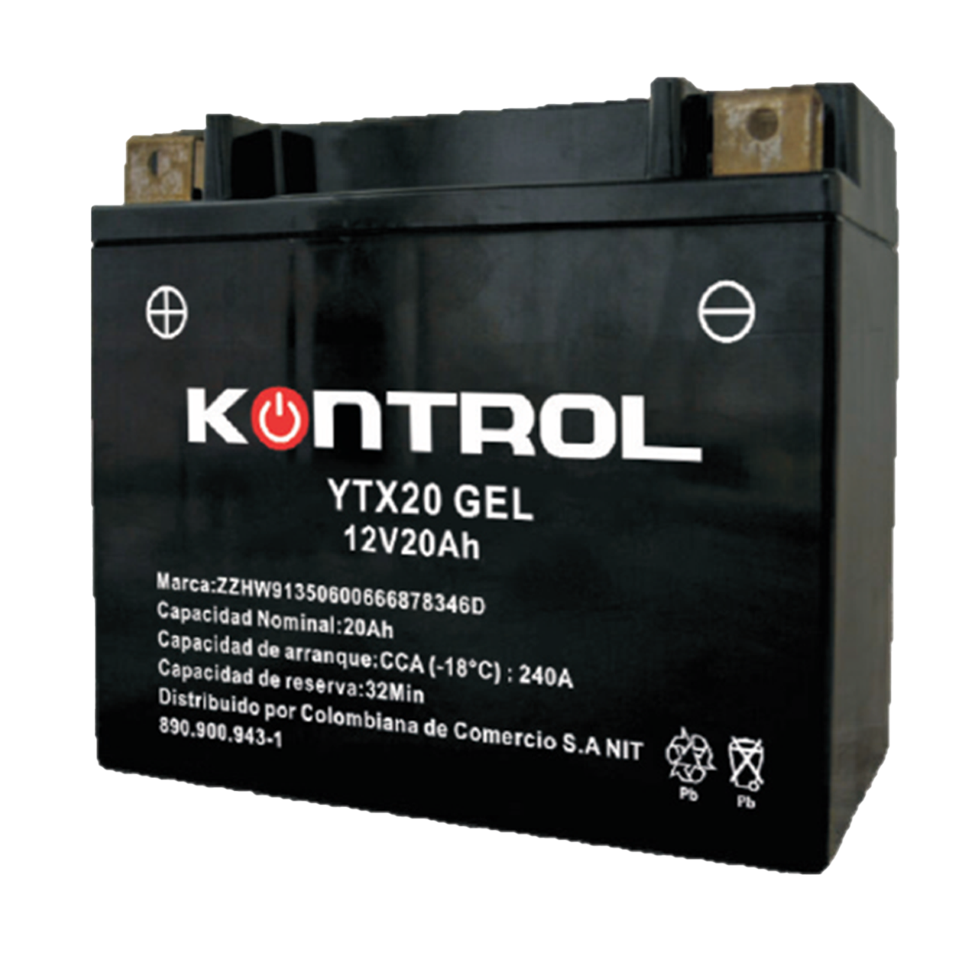 Batería YTX20 KONTROL GEL-Activada