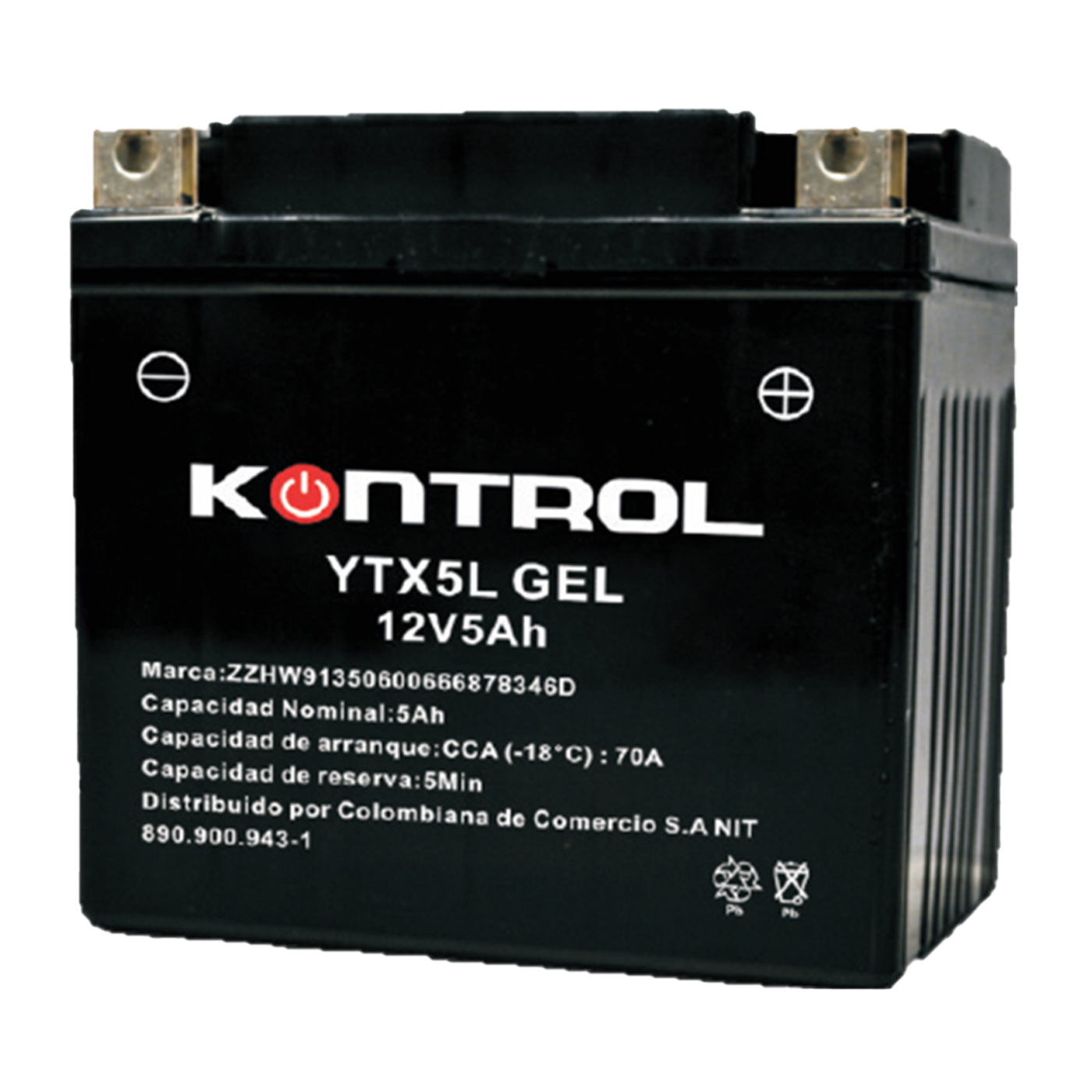 Batería YTX5L KONTROL GEL-Activada