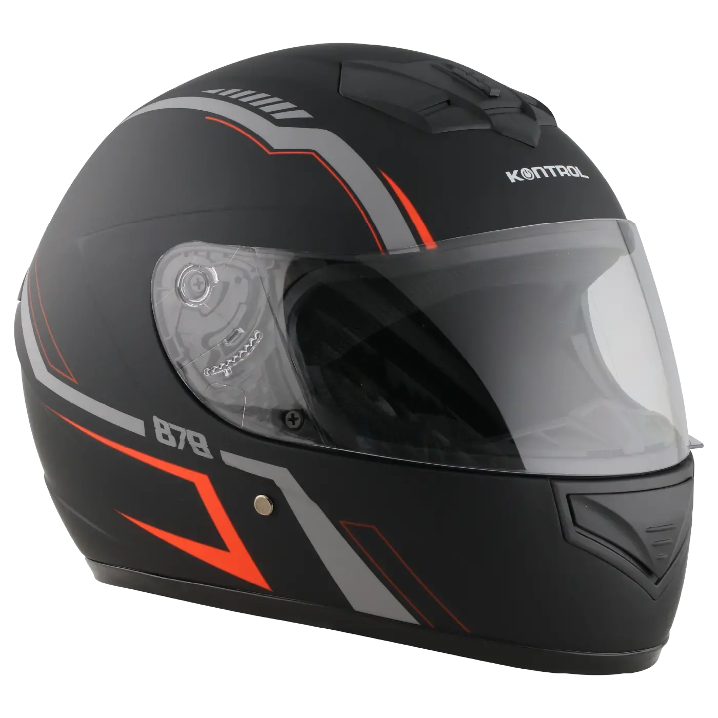 Casco Kontrol 878 Camb Gris Naranja