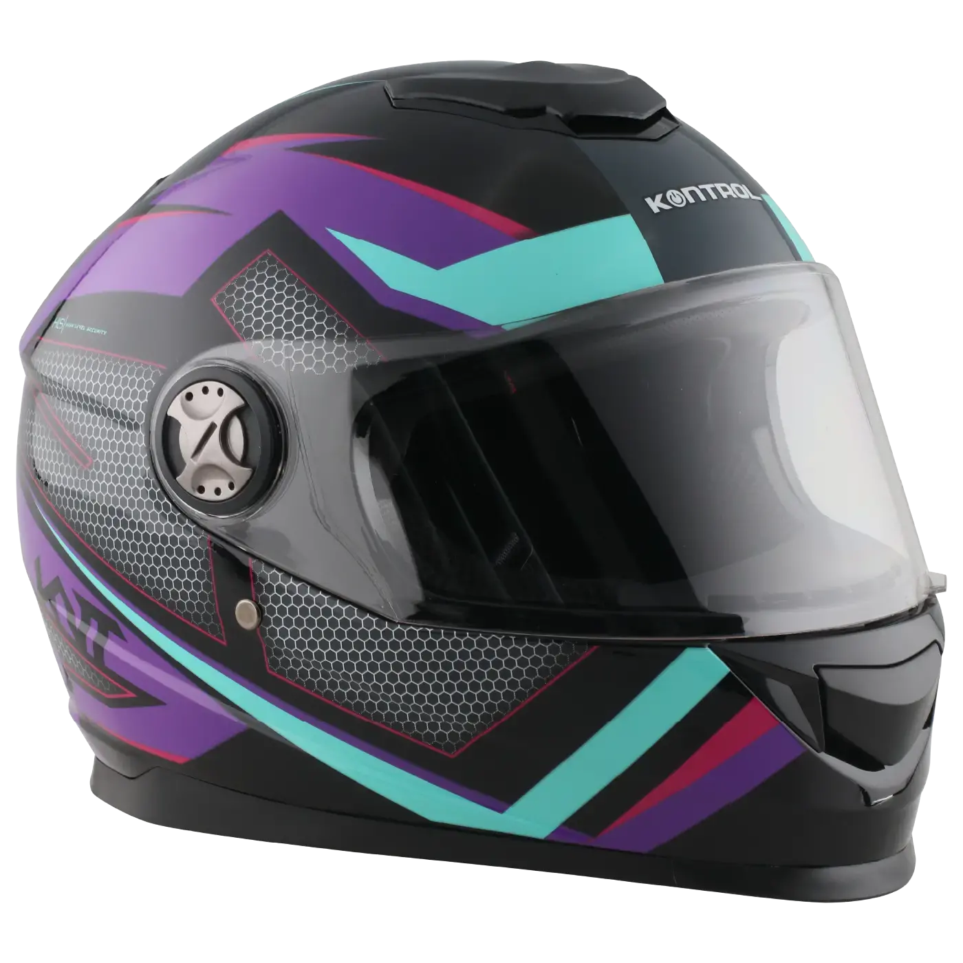 Casco Kontrol M65 Token Negro y Morado