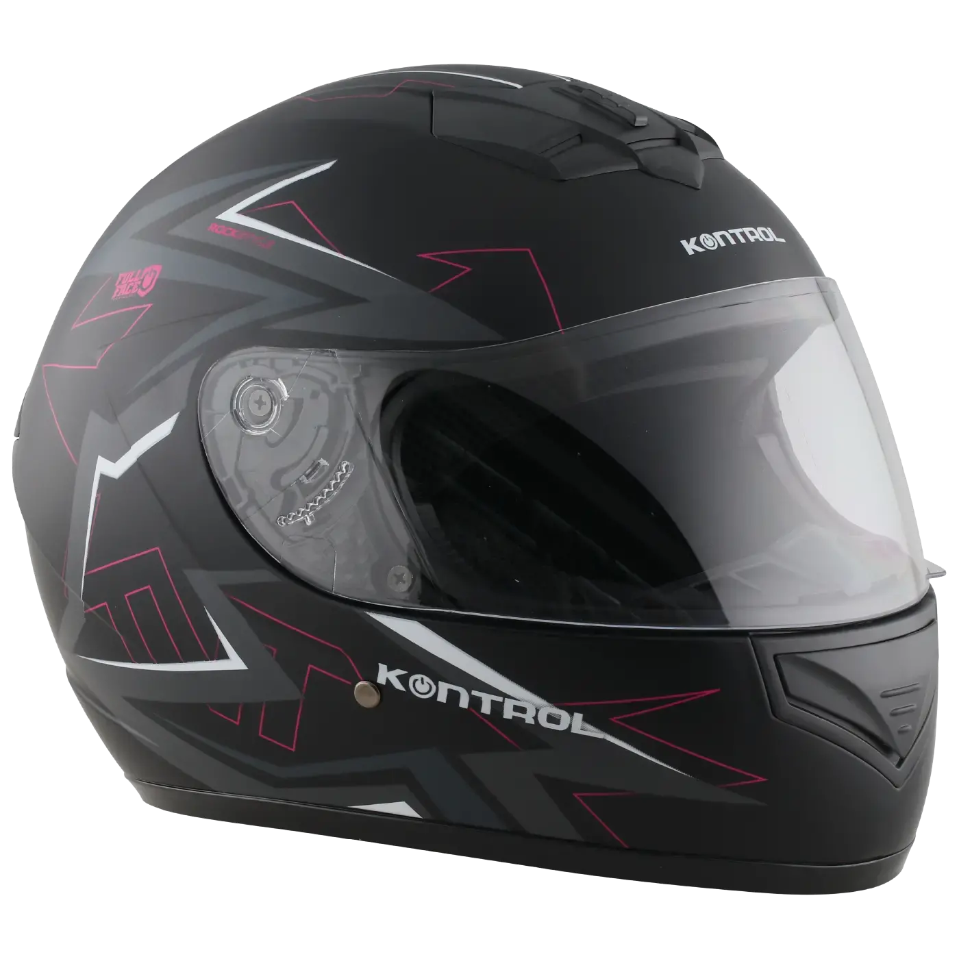 Casco Kontrol 878 Rockstyle Negro Rosado