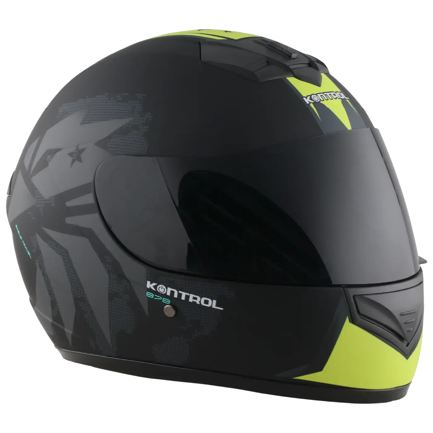 Casco Kontrol 878 EagleTravel Negro Amarillo