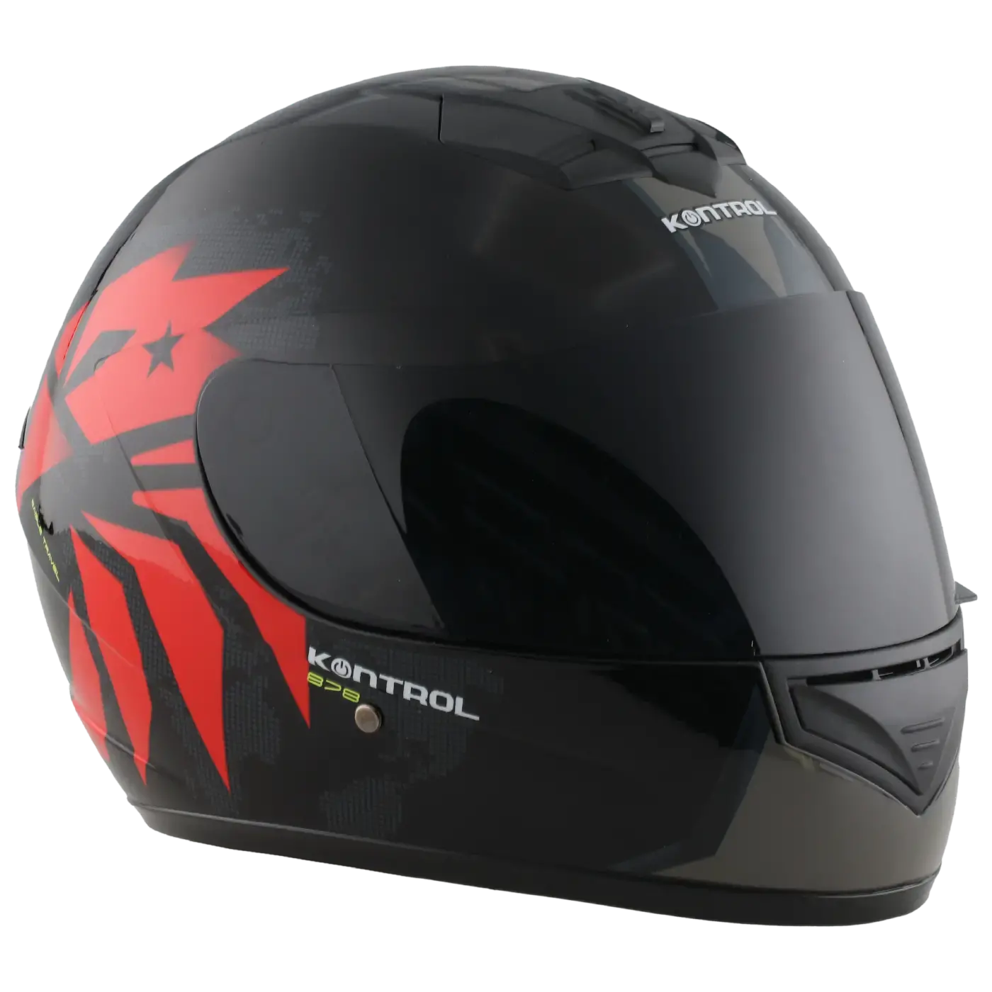 Casco Kontrol 878 EagleTravel Negro Rojo